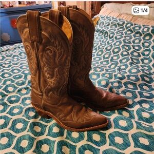 Nocona brown western boots